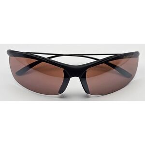 Vintage BluBlocker Sunglasses 2741 Black No Rim Metal Arm Y2K Lenses Are Cracked